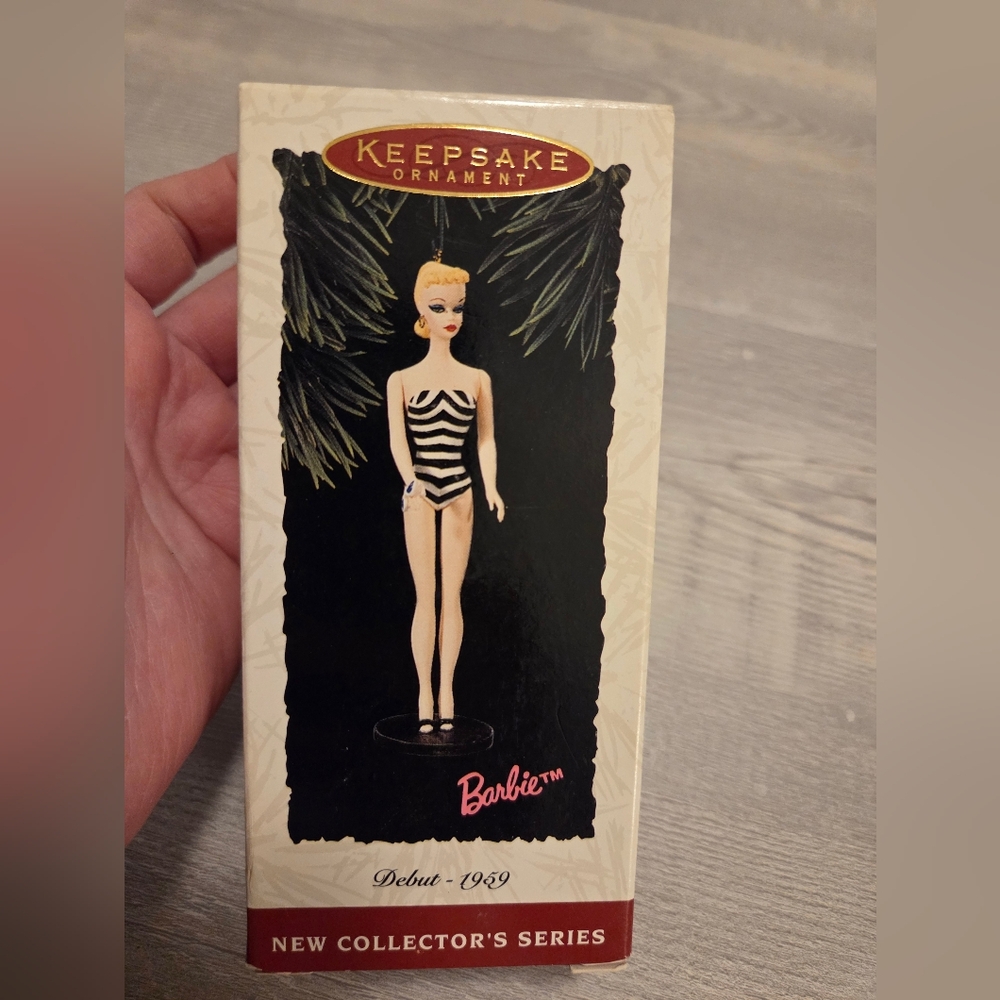 Hallmark Keepsake Debut 1959 Barbie Ornament - Black and White